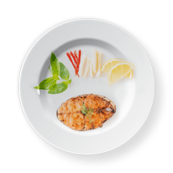 Grilled mackerel steak
